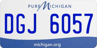 MI license plate DGJ6057