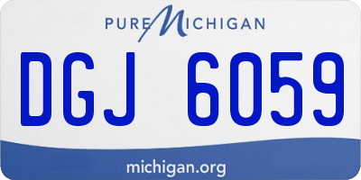 MI license plate DGJ6059