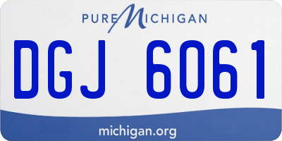 MI license plate DGJ6061
