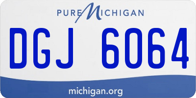 MI license plate DGJ6064