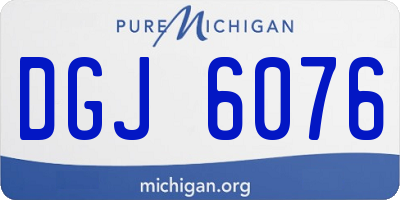 MI license plate DGJ6076