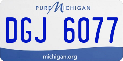 MI license plate DGJ6077