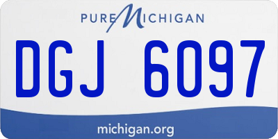 MI license plate DGJ6097