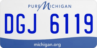 MI license plate DGJ6119