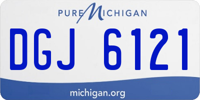 MI license plate DGJ6121