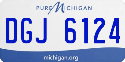MI license plate DGJ6124