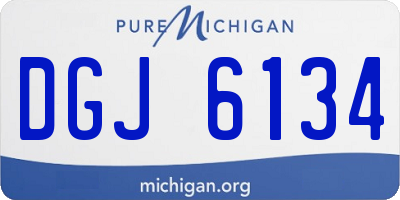 MI license plate DGJ6134