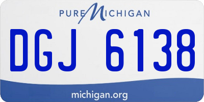 MI license plate DGJ6138