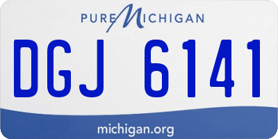 MI license plate DGJ6141