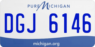 MI license plate DGJ6146