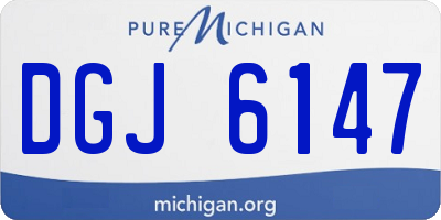 MI license plate DGJ6147