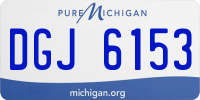 MI license plate DGJ6153