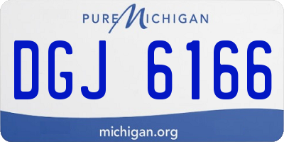 MI license plate DGJ6166