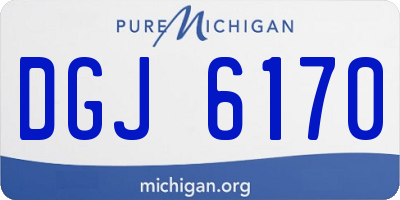 MI license plate DGJ6170