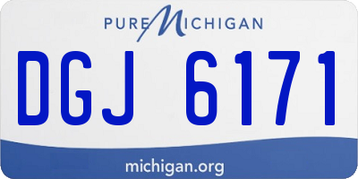 MI license plate DGJ6171