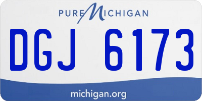 MI license plate DGJ6173