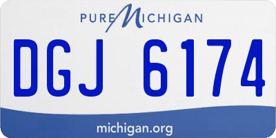 MI license plate DGJ6174