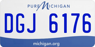 MI license plate DGJ6176