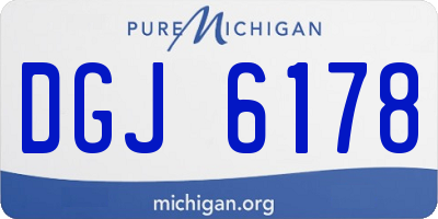 MI license plate DGJ6178