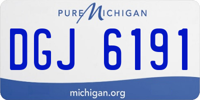 MI license plate DGJ6191