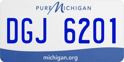 MI license plate DGJ6201