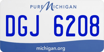 MI license plate DGJ6208