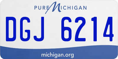 MI license plate DGJ6214