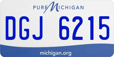 MI license plate DGJ6215