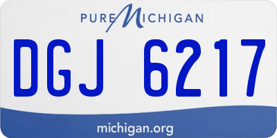 MI license plate DGJ6217
