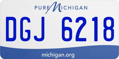 MI license plate DGJ6218