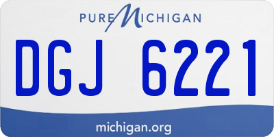 MI license plate DGJ6221