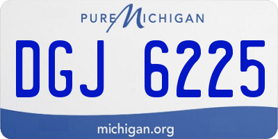 MI license plate DGJ6225