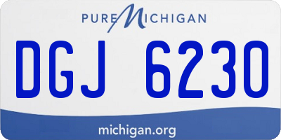 MI license plate DGJ6230