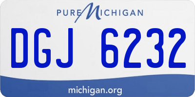 MI license plate DGJ6232
