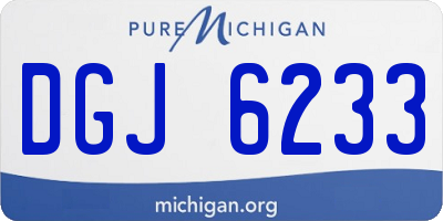 MI license plate DGJ6233