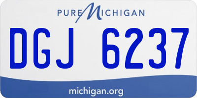 MI license plate DGJ6237