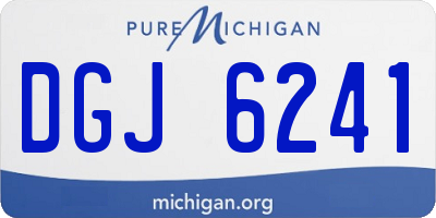 MI license plate DGJ6241