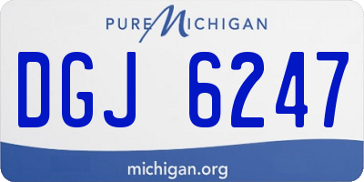 MI license plate DGJ6247