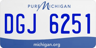 MI license plate DGJ6251