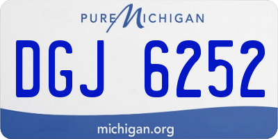 MI license plate DGJ6252