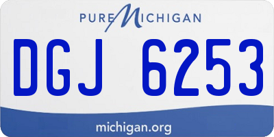 MI license plate DGJ6253