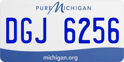 MI license plate DGJ6256