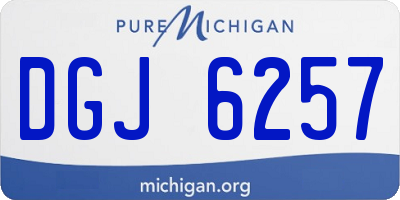 MI license plate DGJ6257