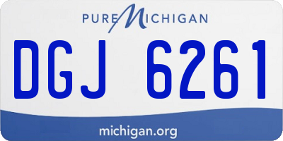 MI license plate DGJ6261