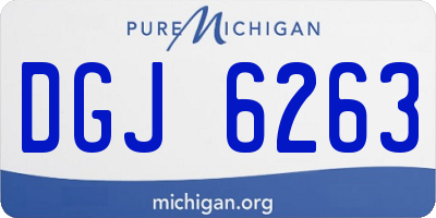 MI license plate DGJ6263