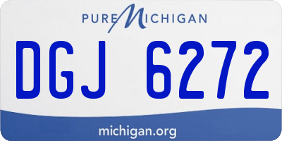 MI license plate DGJ6272