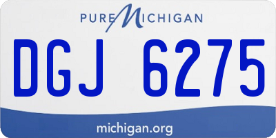 MI license plate DGJ6275