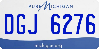 MI license plate DGJ6276