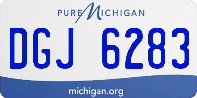 MI license plate DGJ6283