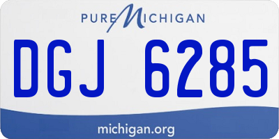 MI license plate DGJ6285